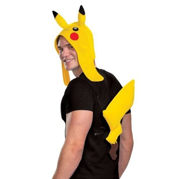 NWT Pokémon Pikachu Accessory Kit Headpiece & Tail Yellow – Adult One Size - Picture 1 of 5